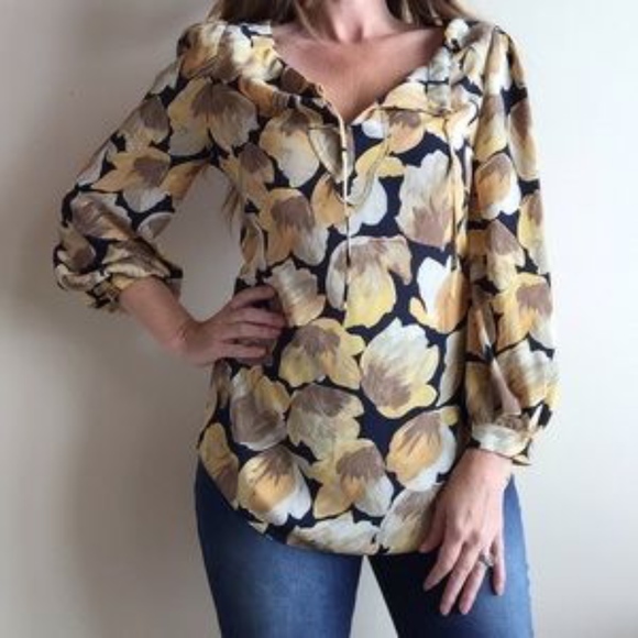 Anthropologie Meadow Rue Size 2 Michelia Blouse - Picture 1 of 8